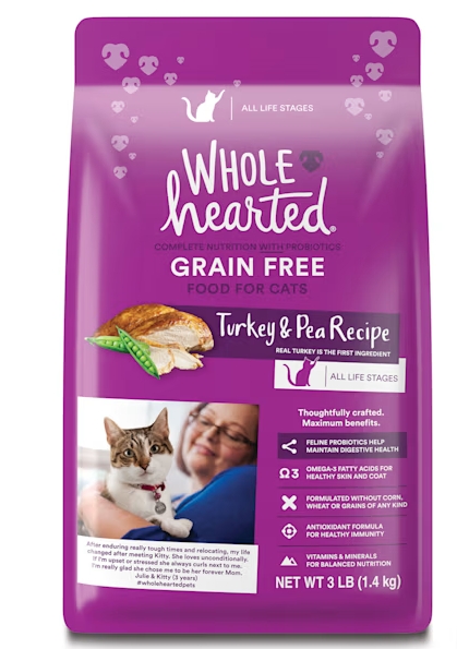 Cat food wholehearted sale